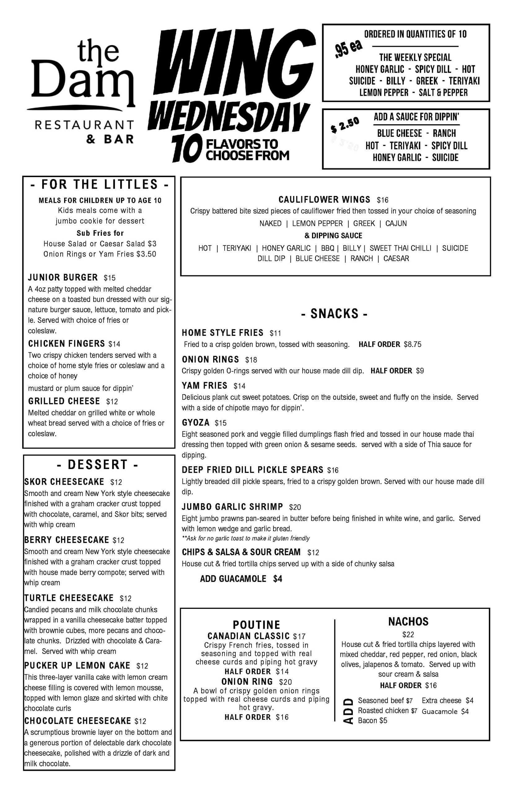 Menu Page